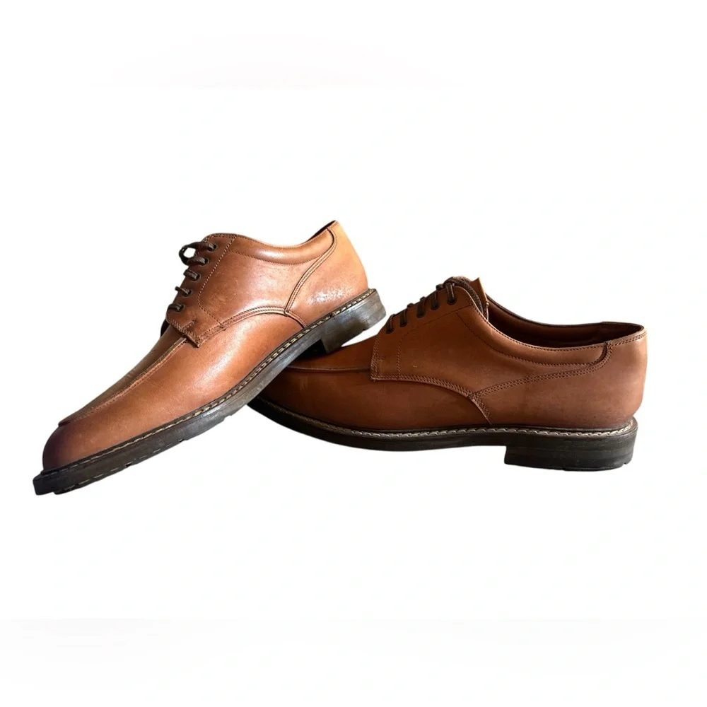 Antica Cuoieria Men’s Brown Leather Dress Shoes Italy Size‎ 11D